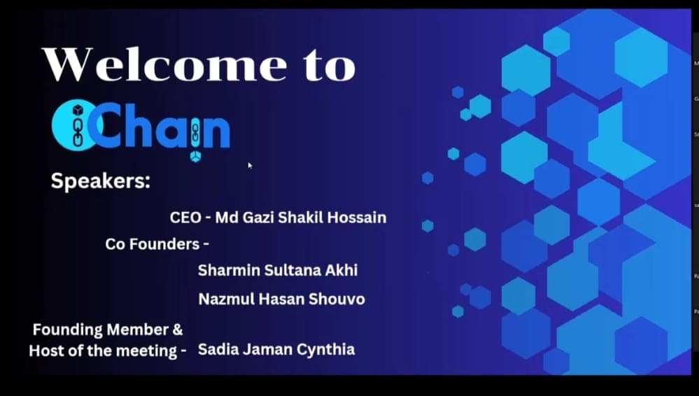 First Online Meeting with Founder and Co-founder